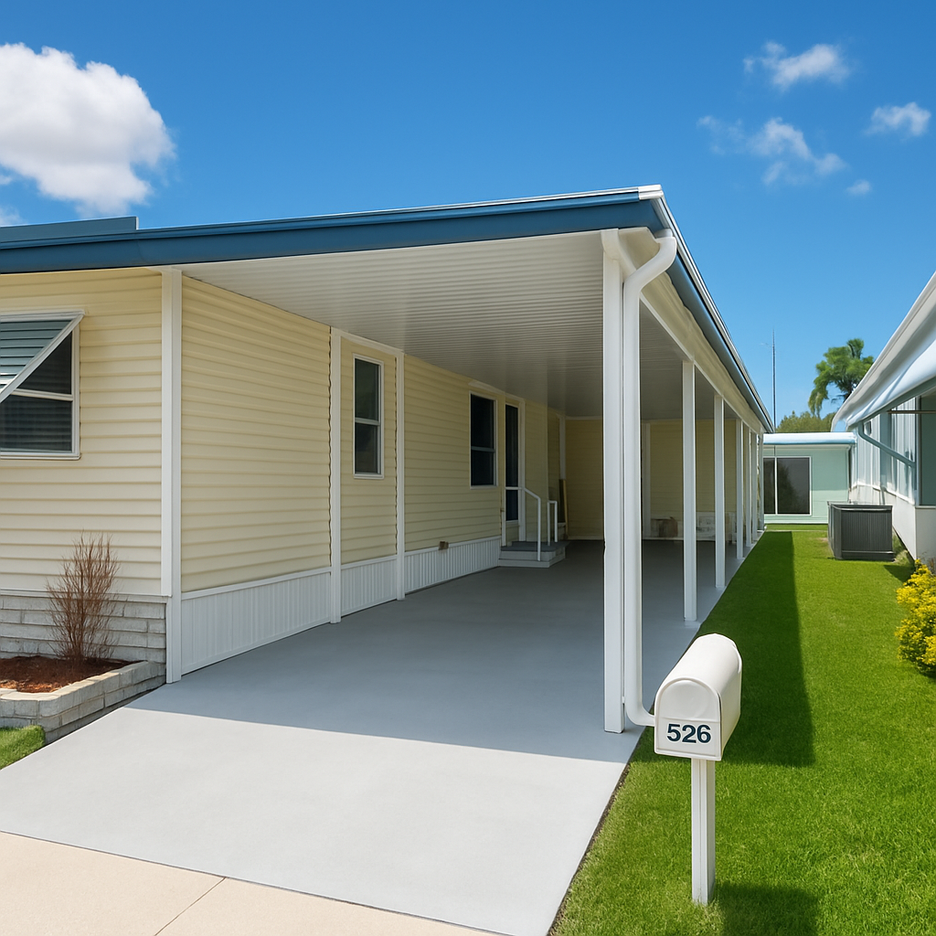 Mobile Home Carport in Clearwater Florida