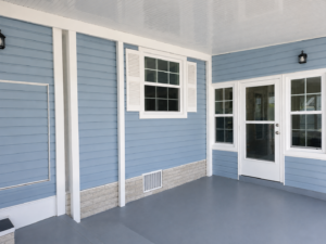 New energy-efficient replacement windows installed on a Florida mobile home
