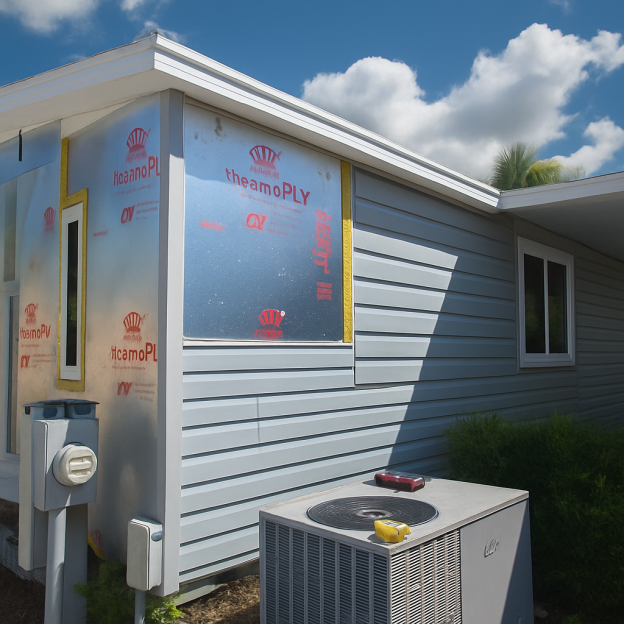 Siding Picture on Mobile Home