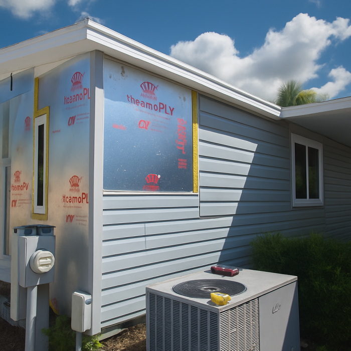 Mobile home siding installation to improve exterior durability and appearance in Florida